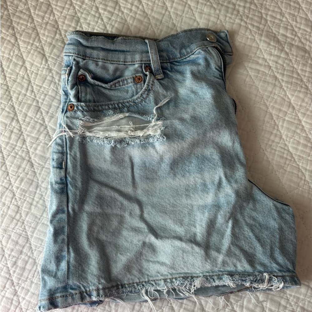 American Eagle Outfitters Light Blue Denim Shorts